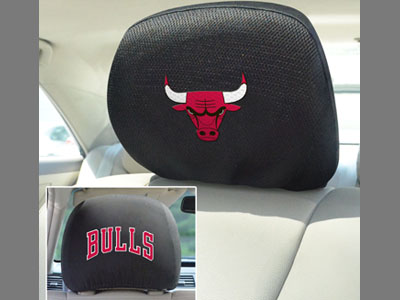 Chicago Bulls Head Rest Covers