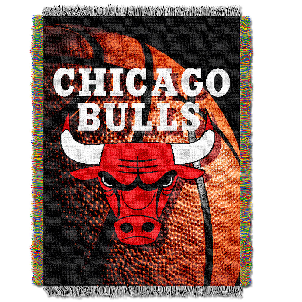 Chicago Bulls Real Photo Basketball Tapestry