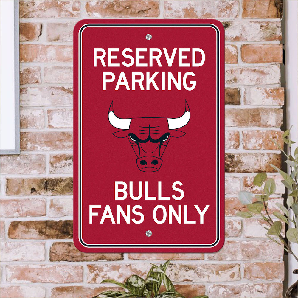 Chicago Bulls RESERVED Parking Sign