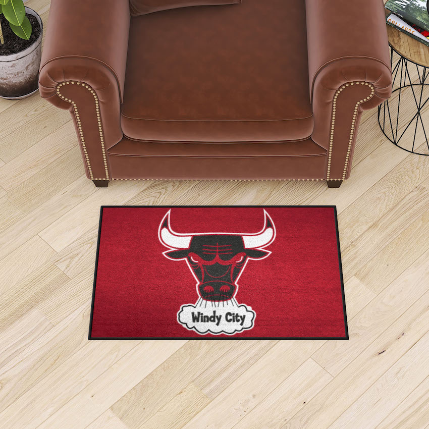 Chicago Bulls Vintage 20 x 30 STARTER Floor Mat - Throwback Logo