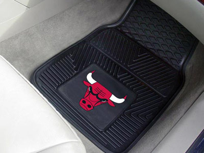 Chicago Bulls Car Floor Mats 18 x 27 Heavy Duty Vinyl Pair