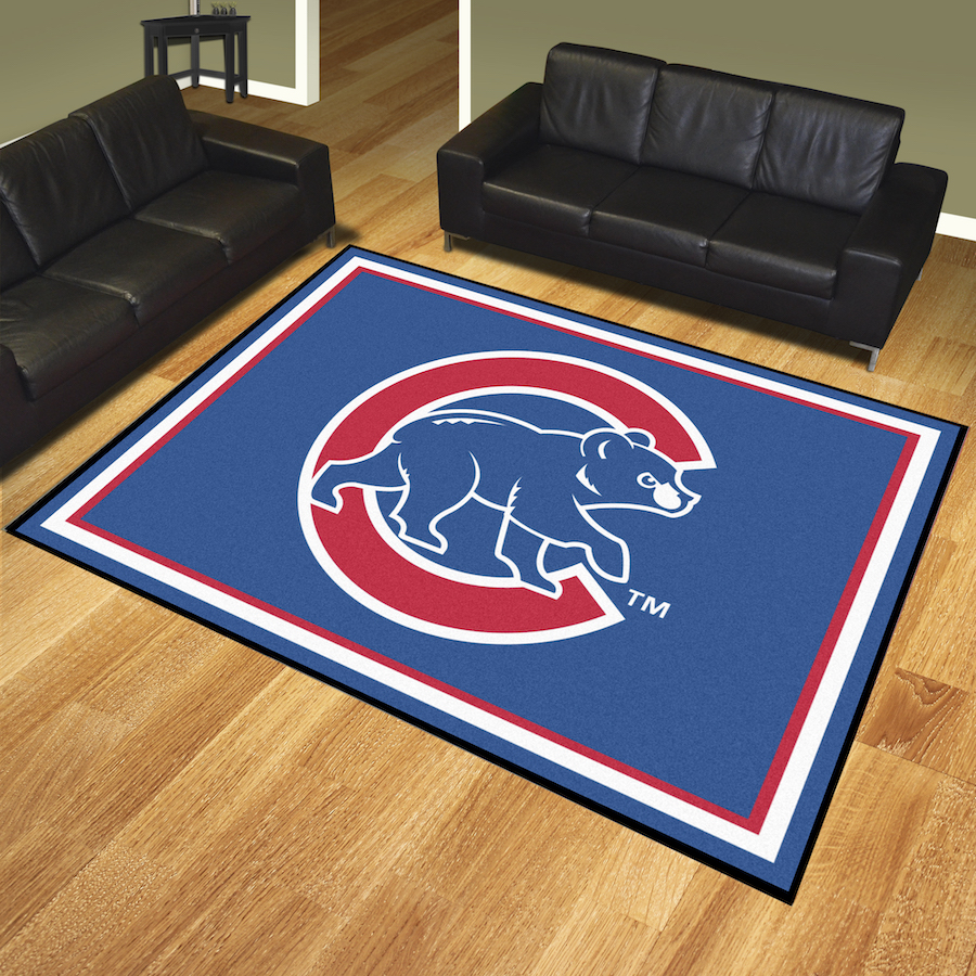 Chicago Cubs ALT LOGO Ultra Plush 8x10 Area Rug