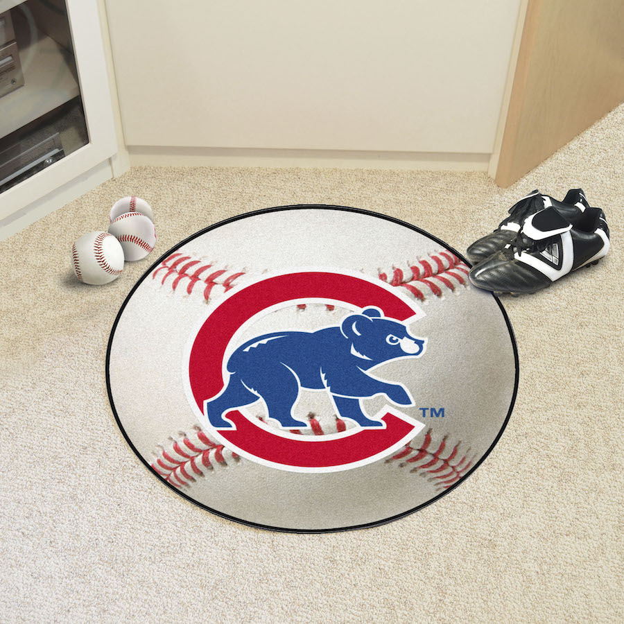 Chicago Cubs ALT LOGO Round Baseball Mat