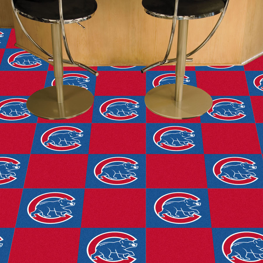 Chicago Cubs ALT LOGO Carpet Tiles 18x18 in.