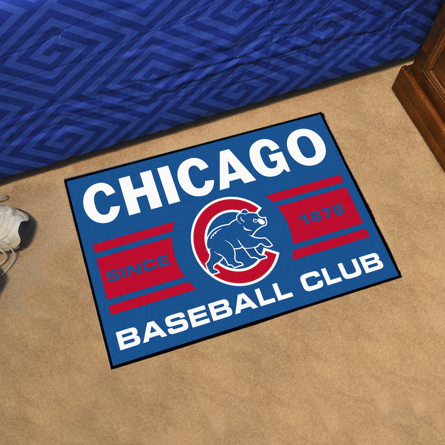 Chicago Cubs ALT LOGO UNIFORM Themed Floor Mat