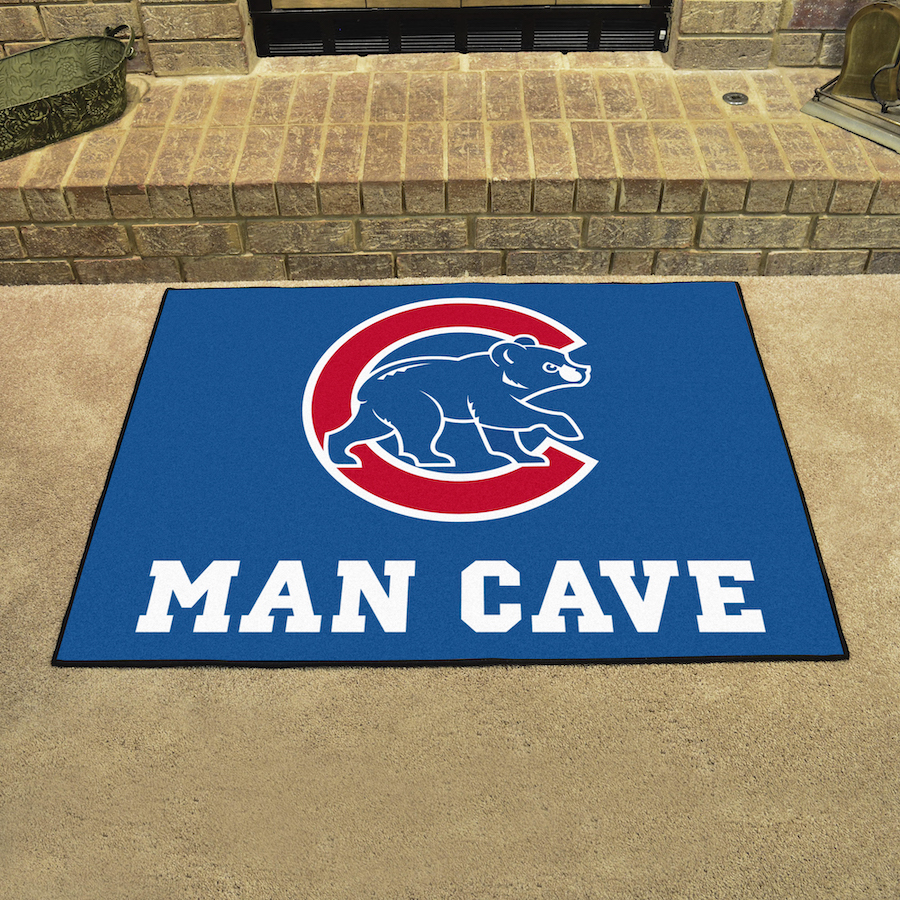 Chicago Cubs ALT LOGO ALL STAR 34 x 45 MAN CAVE Floor Mat