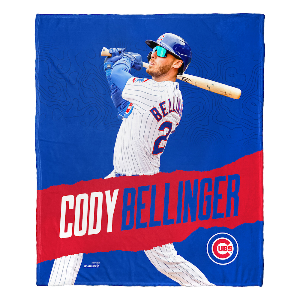 Chicago Cubs Cody Bellinger Silk Touch Throw Blanket 50 x 60 inch