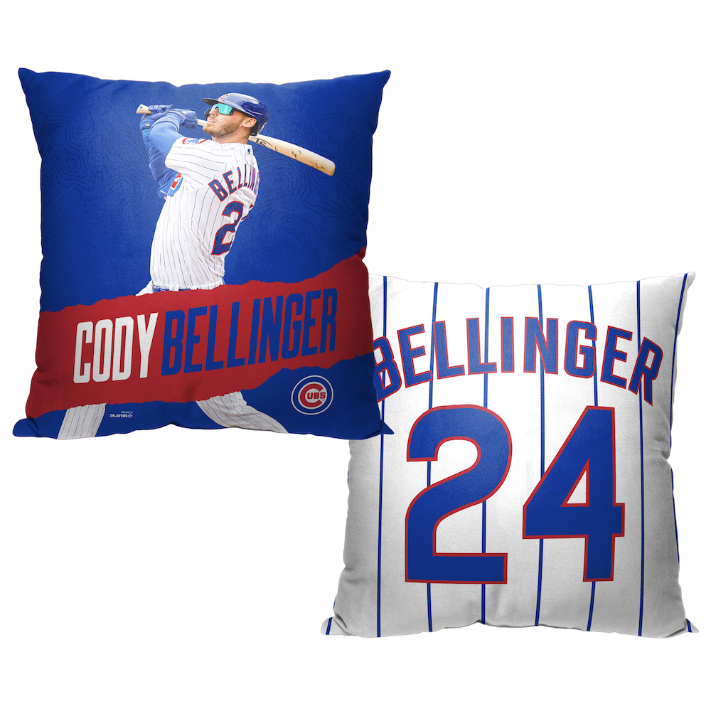 Chicago Cubs Cody Bellinger Decorative Throw Pillow 18 x 18 inch