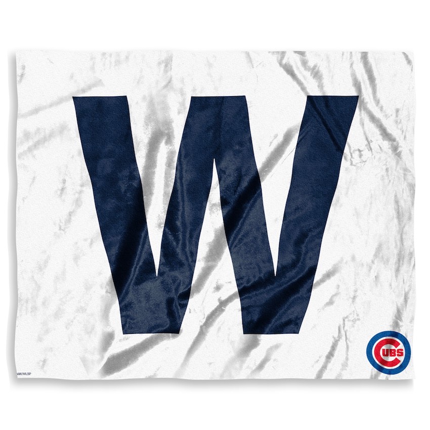 Chicago Cubs FLY THE W Silk Touch Throw Blanket 50 x 60