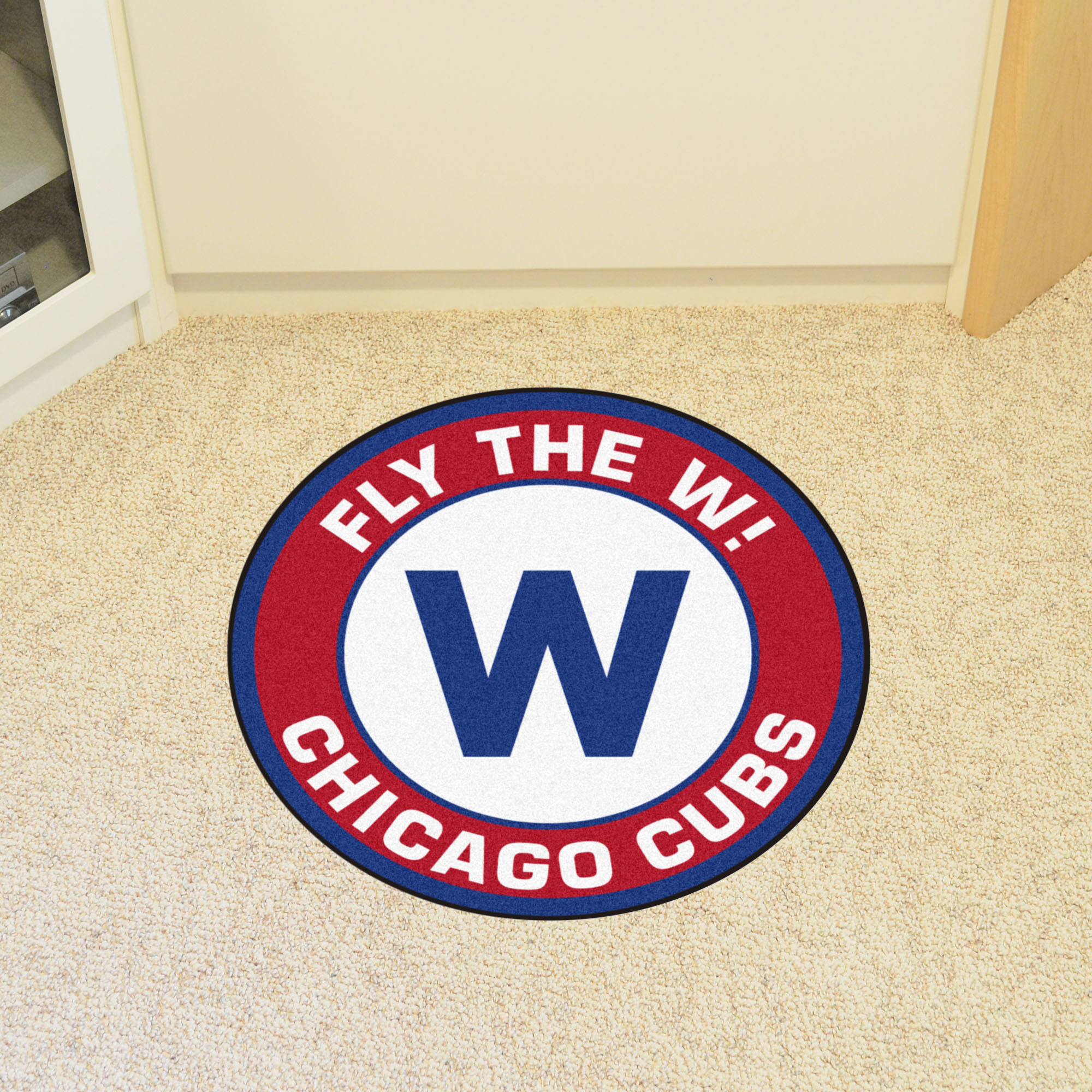 Chicago Cubs FLY THE W Roundel Mat