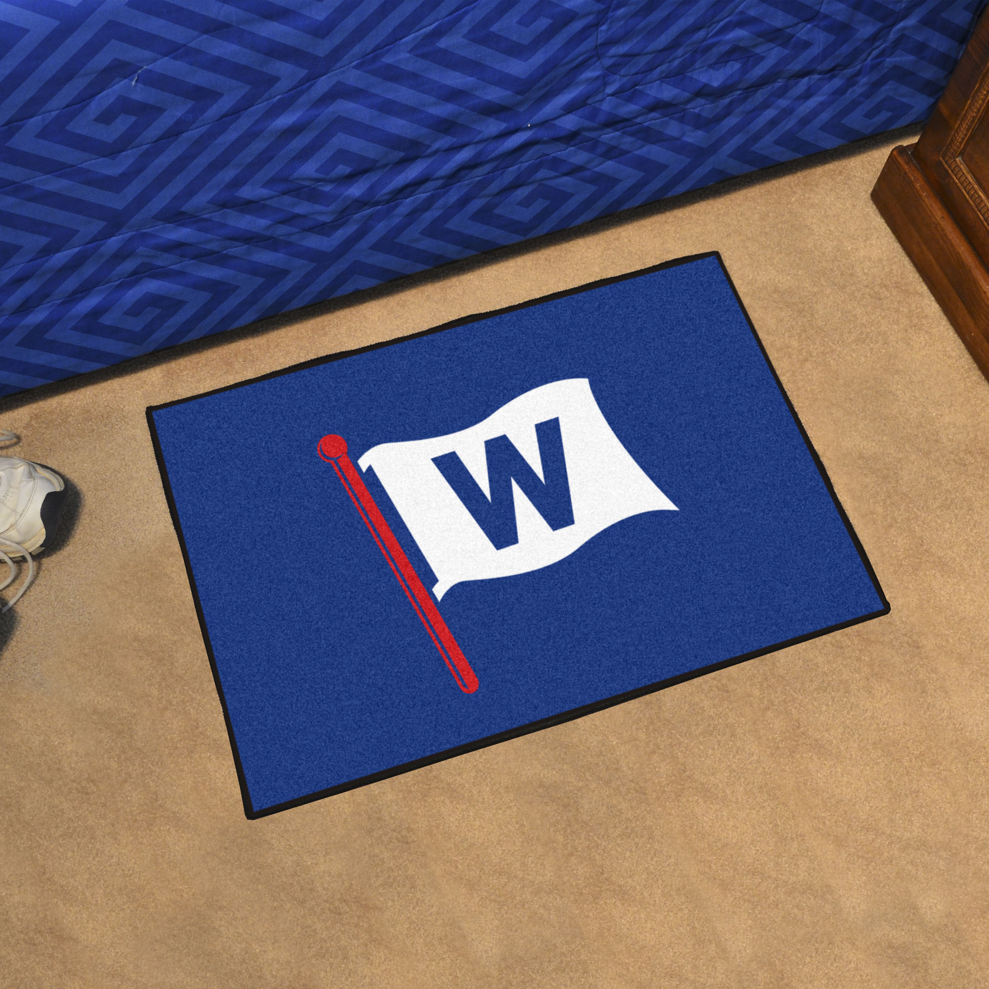 Chicago Cubs FLY THE W 20 x 30 STARTER Floor Mat