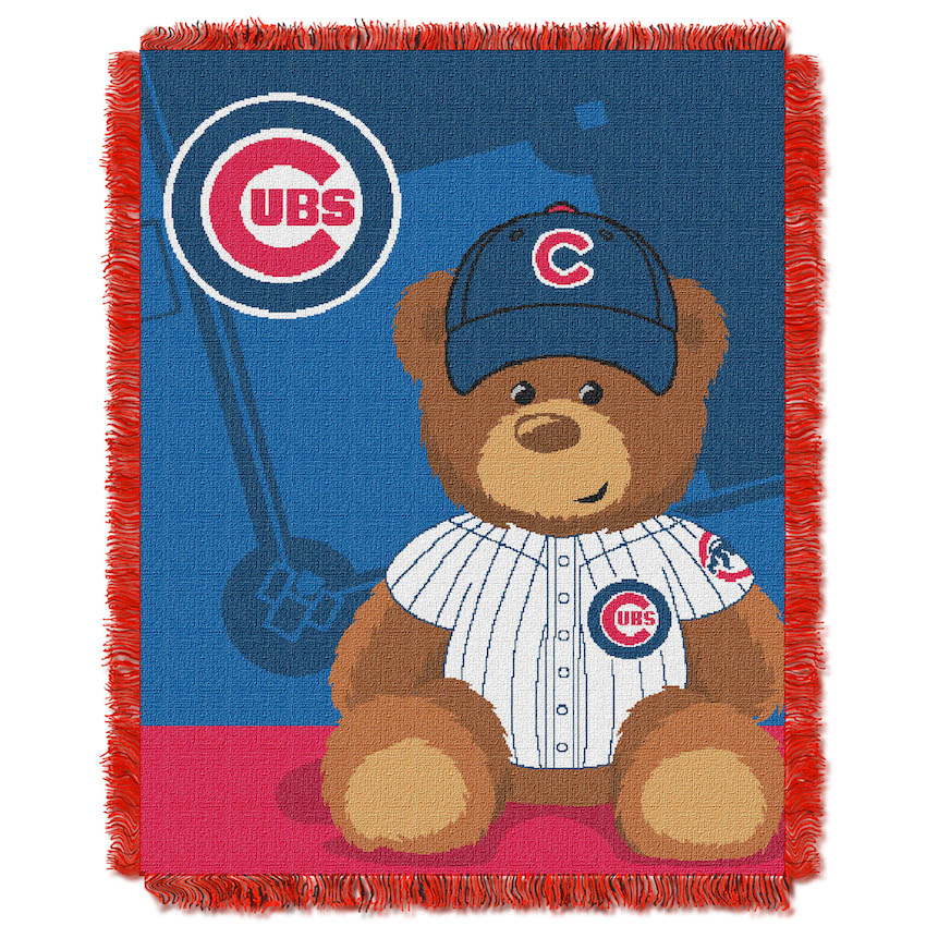 Chicago Cubs Woven Baby Blanket 36 x 48