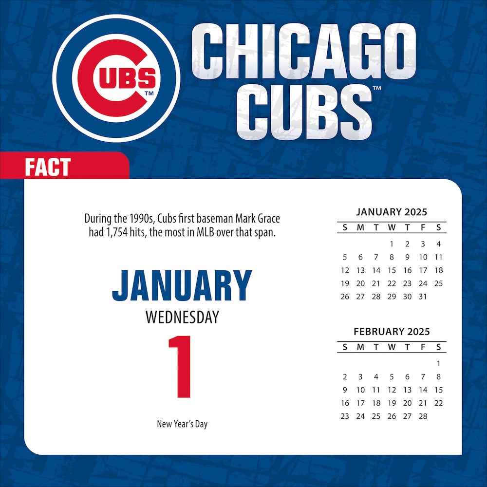 Chicago Cubs 2025 MLB Page-A-Day Box Calendar