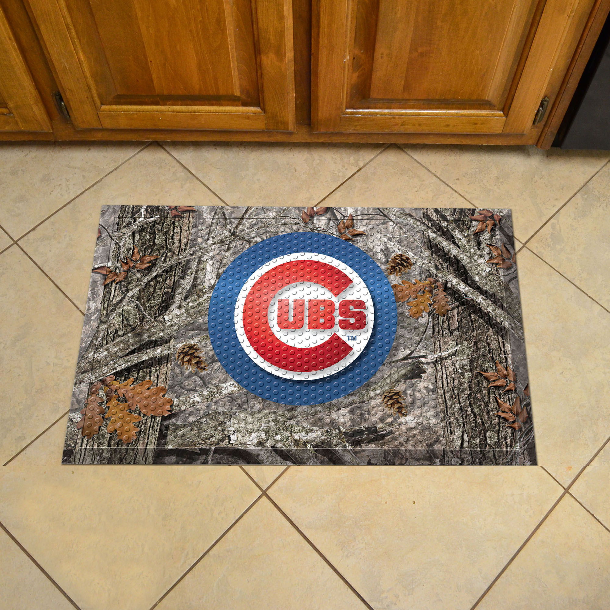 Chicago Cubs Camo Style SCRAPER Door Mat