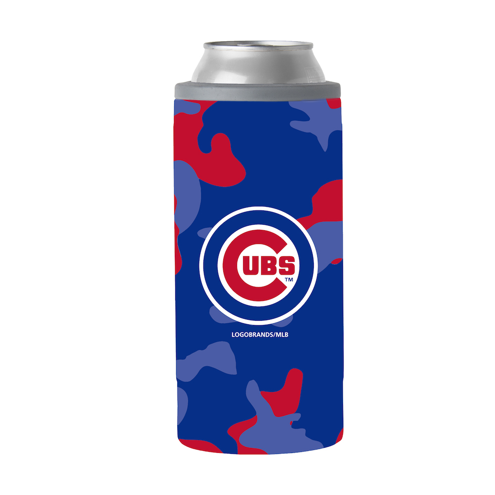 Chicago Cubs Camo Swagger 12 oz. Slim Can Coolie