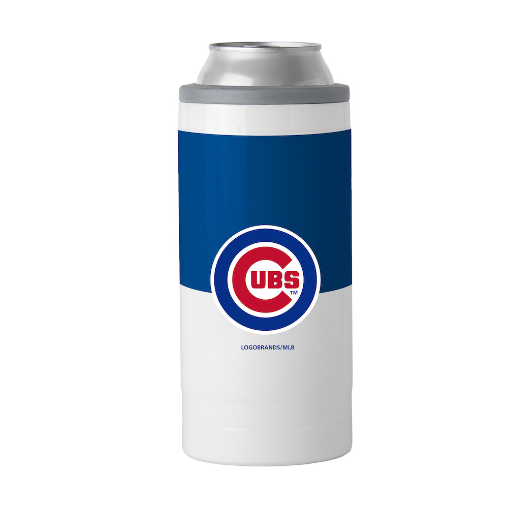 Chicago Cubs Colorblock 12 oz. Slim Can Coolie