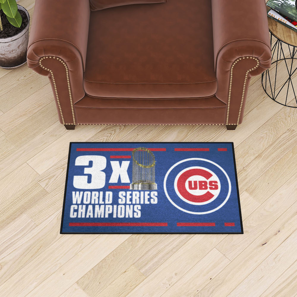 Chicago Cubs DYNASTY Floor Mat - 20 x 30 inch Starter style