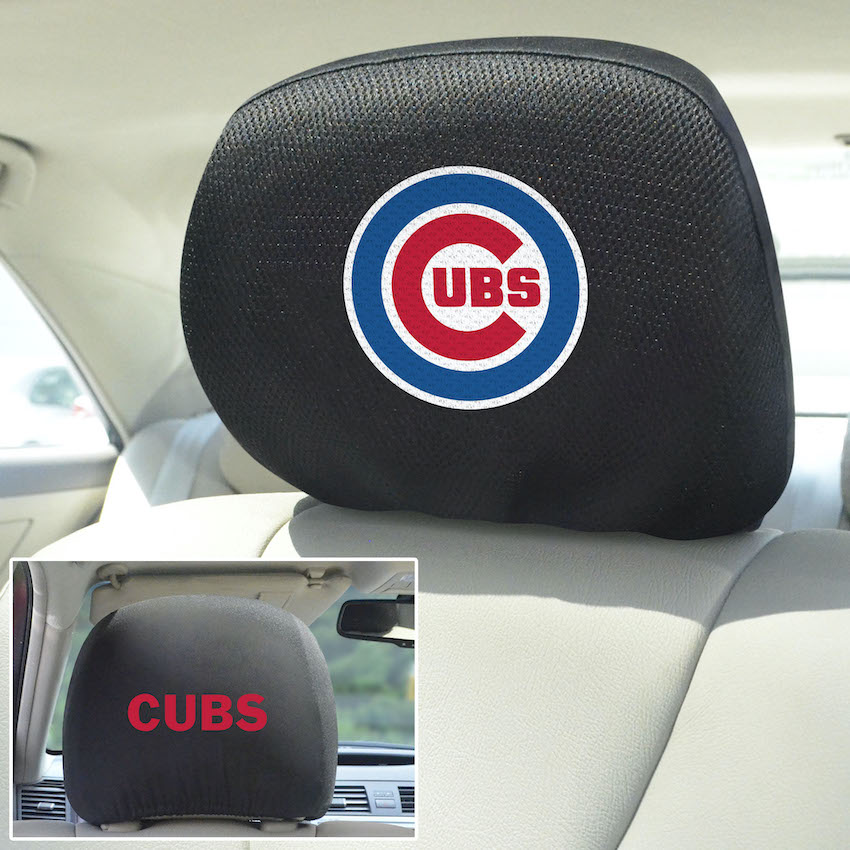 Chicago Cubs Head Rest Covers