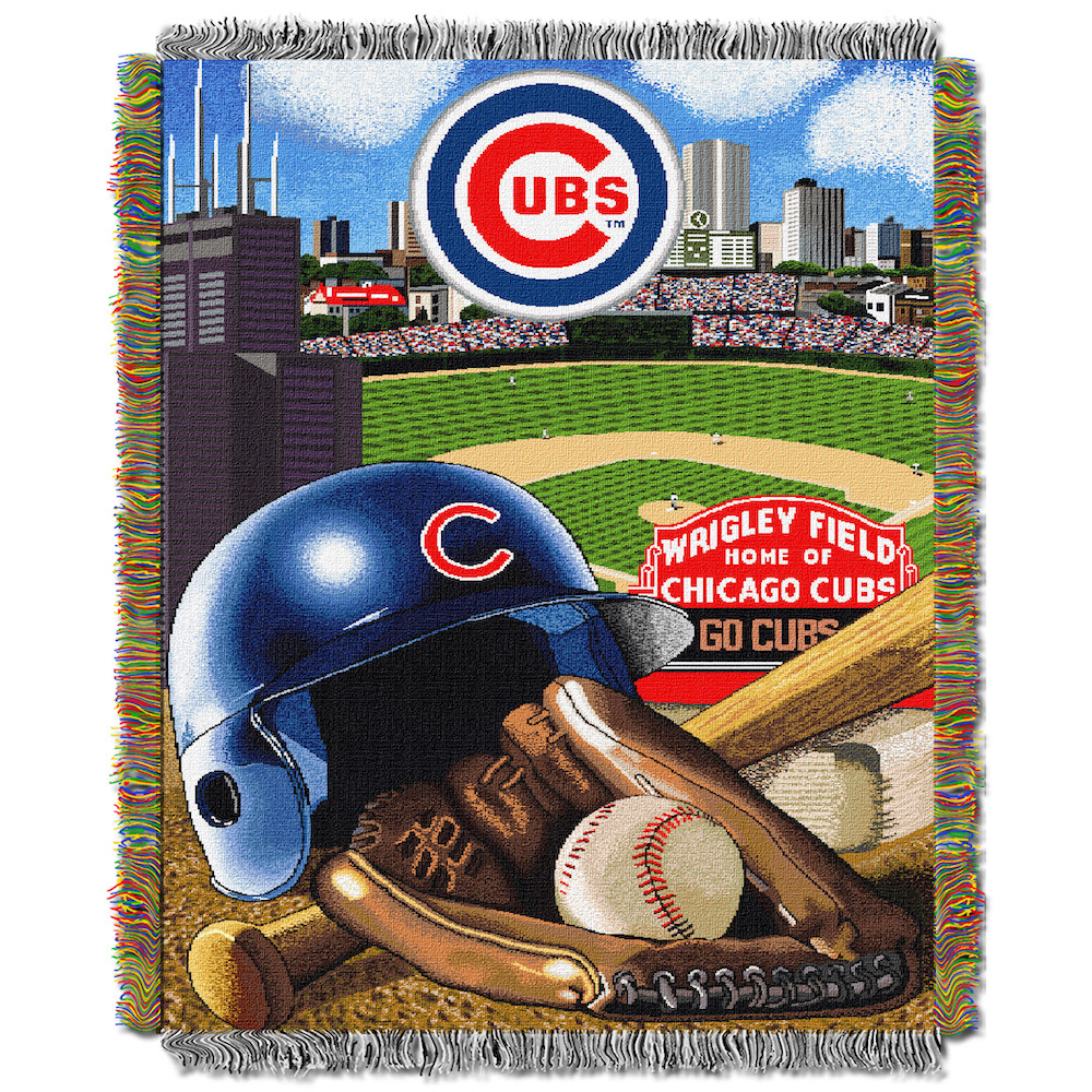 Chicago Cubs Home Field Advantage Series Tapestry Blanket 48 x 60