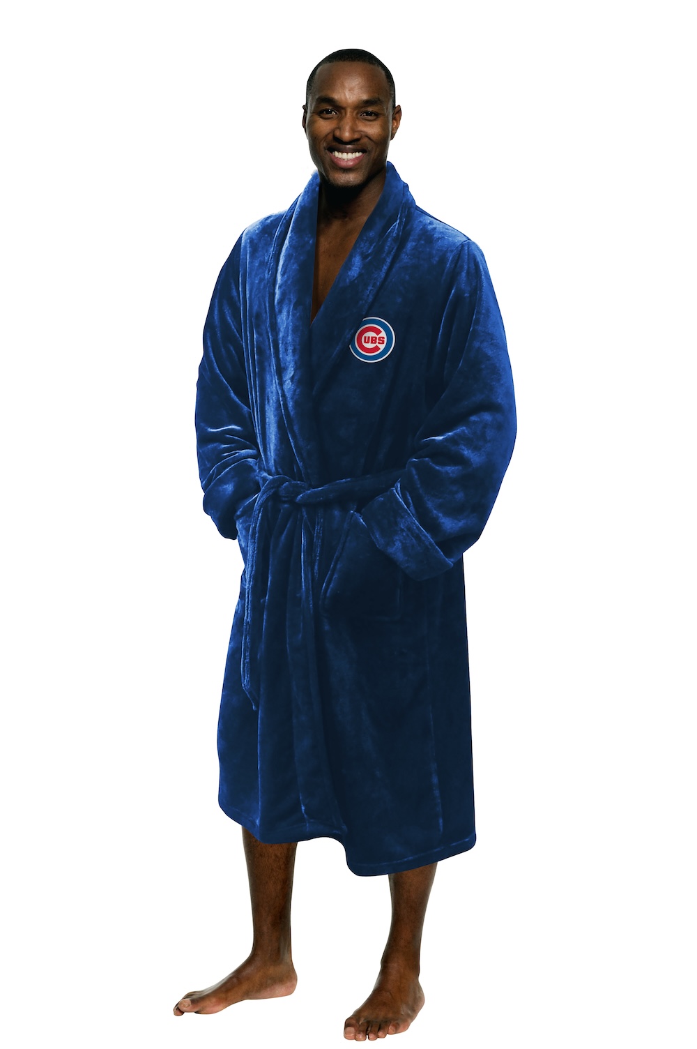 Chicago Cubs Mens Silk Touch Bath Robe (L/XL)