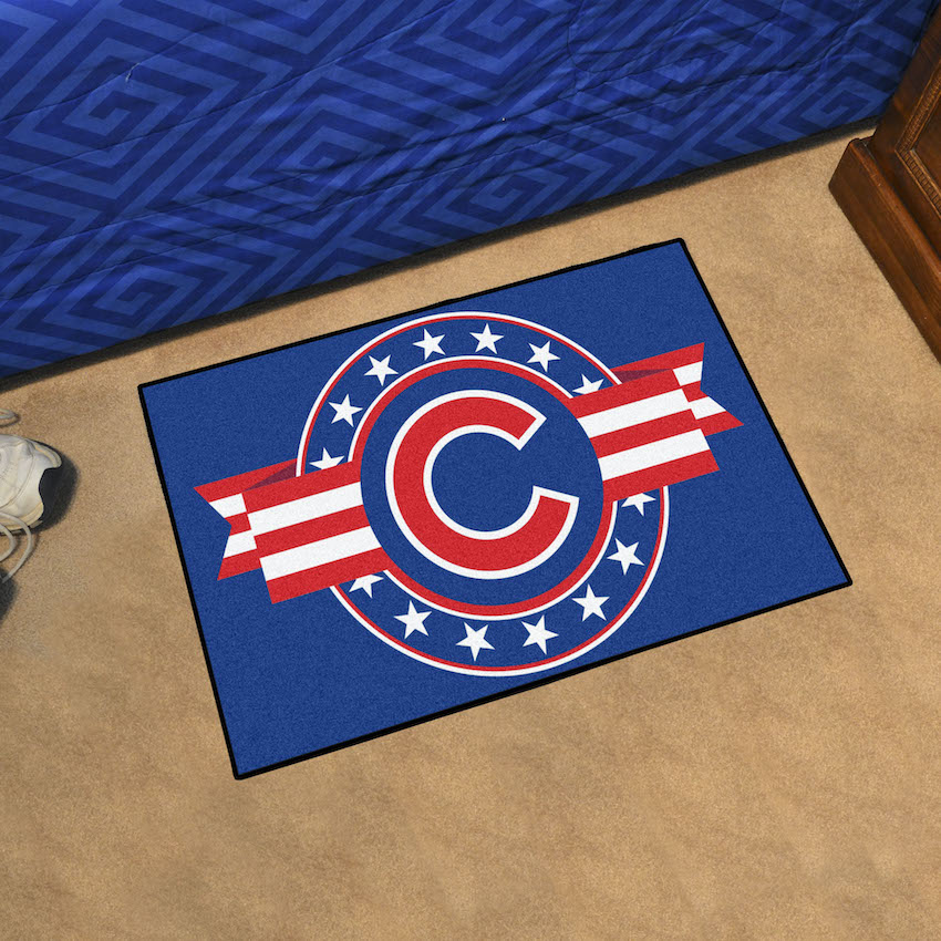 Chicago Cubs 20 x 30 PATRIOTIC Starter Floor Mat