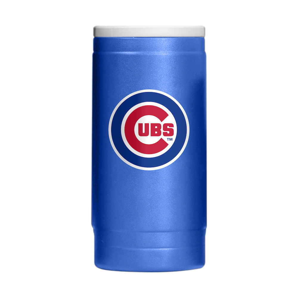 Chicago Cubs Powder Coated 12 oz. Slim Can Coolie