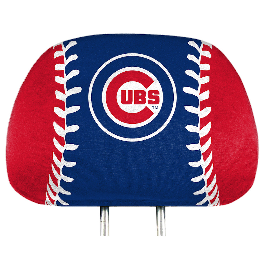 Chicago Cubs Printed Head Rest Covers