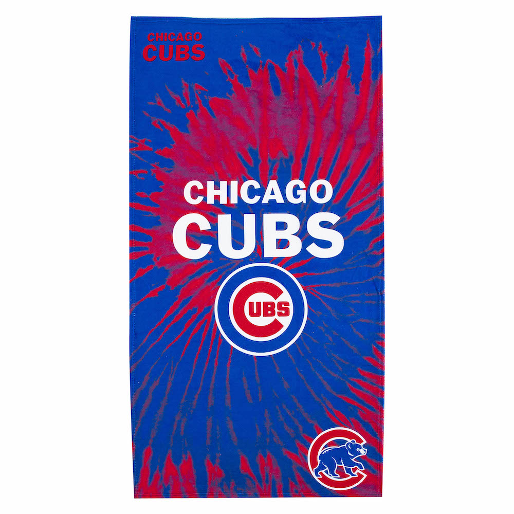 Chicago Cubs Pyschedelic 30x60 Beach Towel