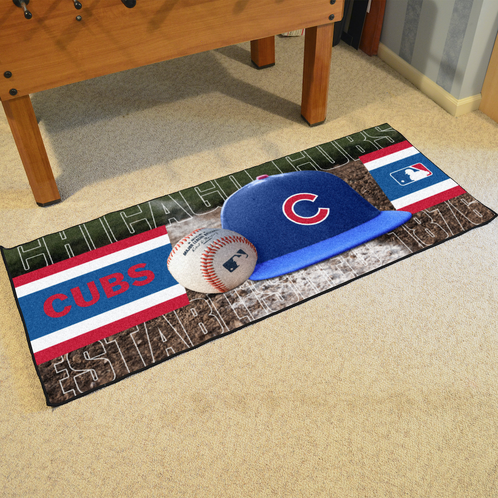 Chicago Cubs 30 x 72 Baseball Carpet Runner