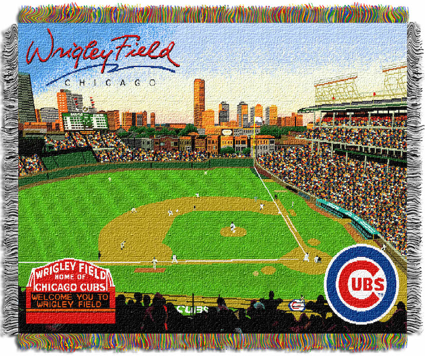 Chicago Cubs Stadium Tapestry Blanket 48 x 60