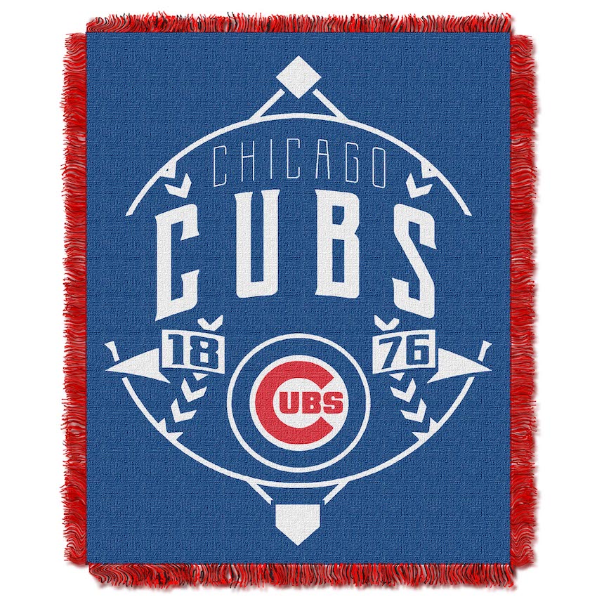 Chicago Cubs MLB Double Play Tapestry Blanket 48 x 60