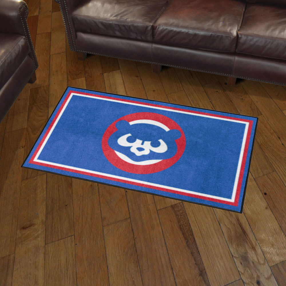 Chicago Cubs MLBCC Vintage 3x5 Area Rug Throwback Logo