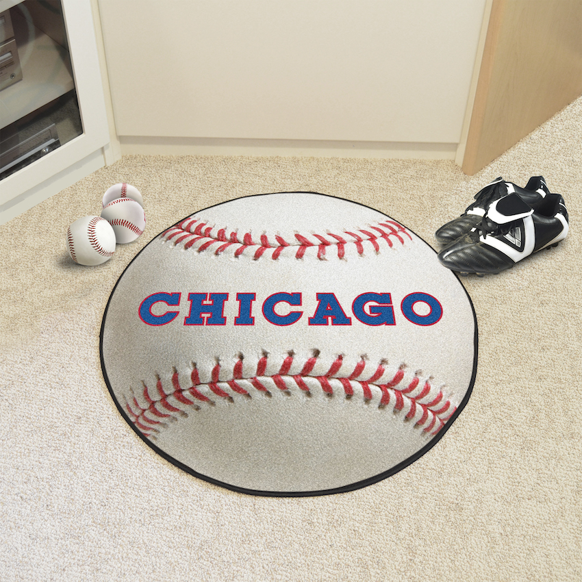 Chicago Cubs MLBCC Vintage Baseball Mat Throwback Logo