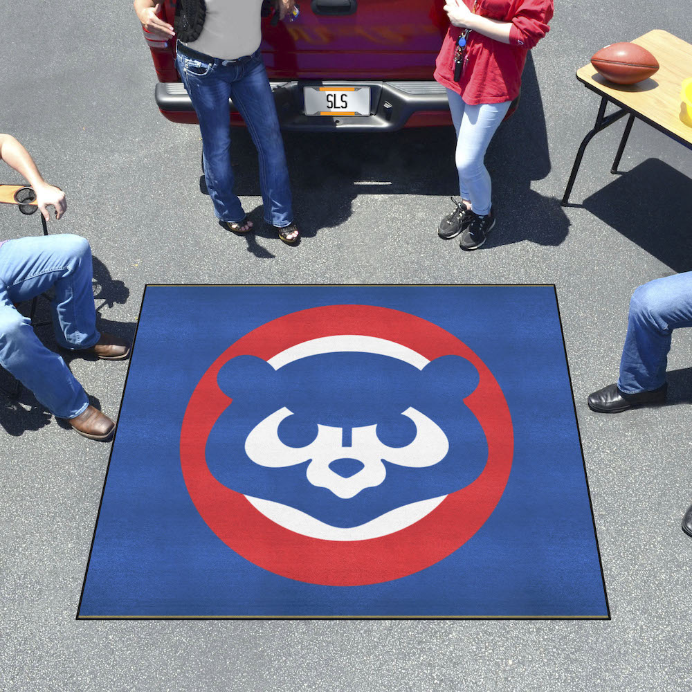 Chicago Cubs MLBCC Vintage TAILGATER 60 x 72 Rug Throwback Logo