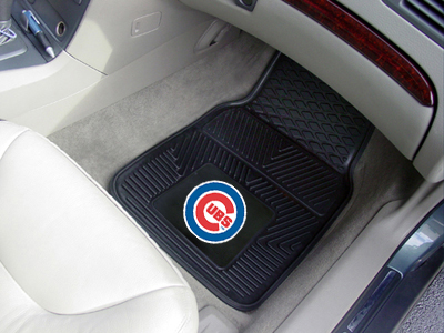 Chicago Cubs Car Floor Mats 18 x 27 Heavy Duty Vinyl Pair