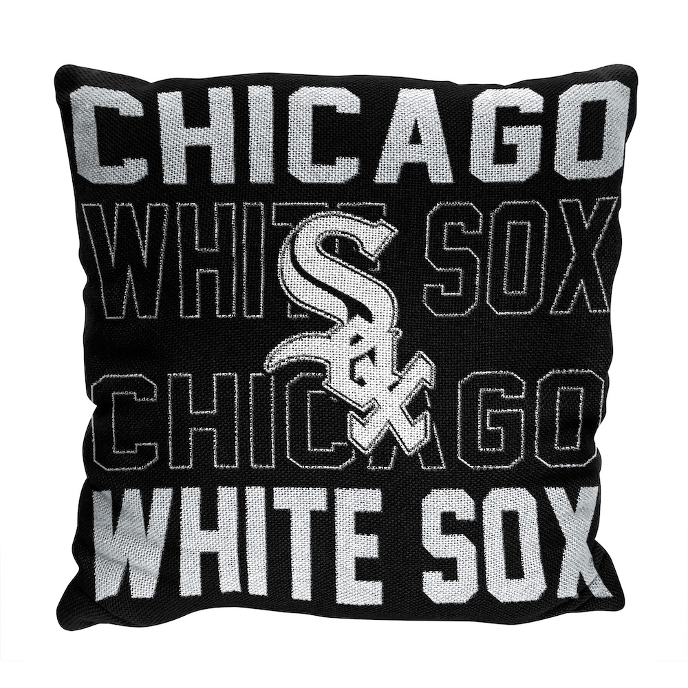 Chicago White Sox Stacked 20 x 20 Woven Pillow