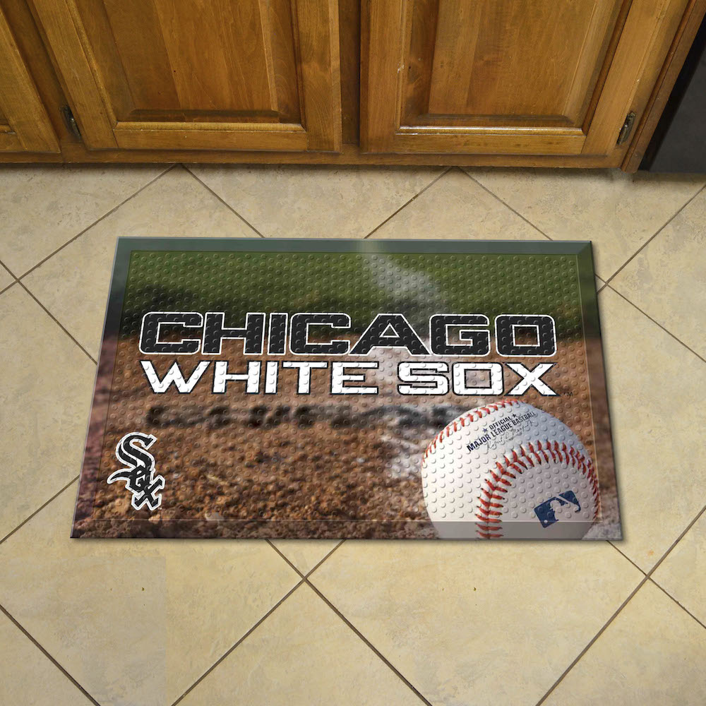 Chicago White Sox Ball Style SCRAPER Door Mat
