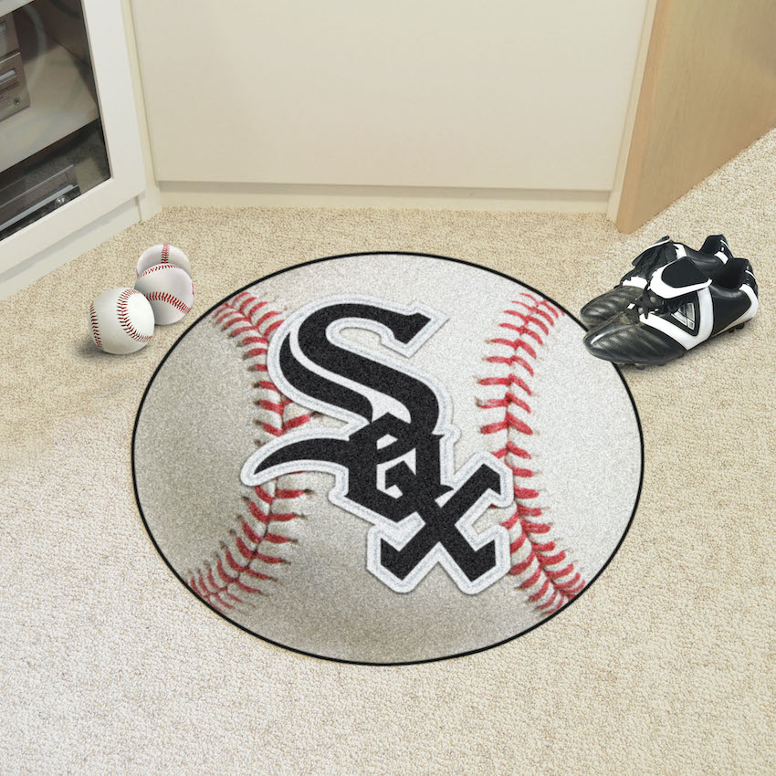 Chicago White Sox Round Baseball Mat