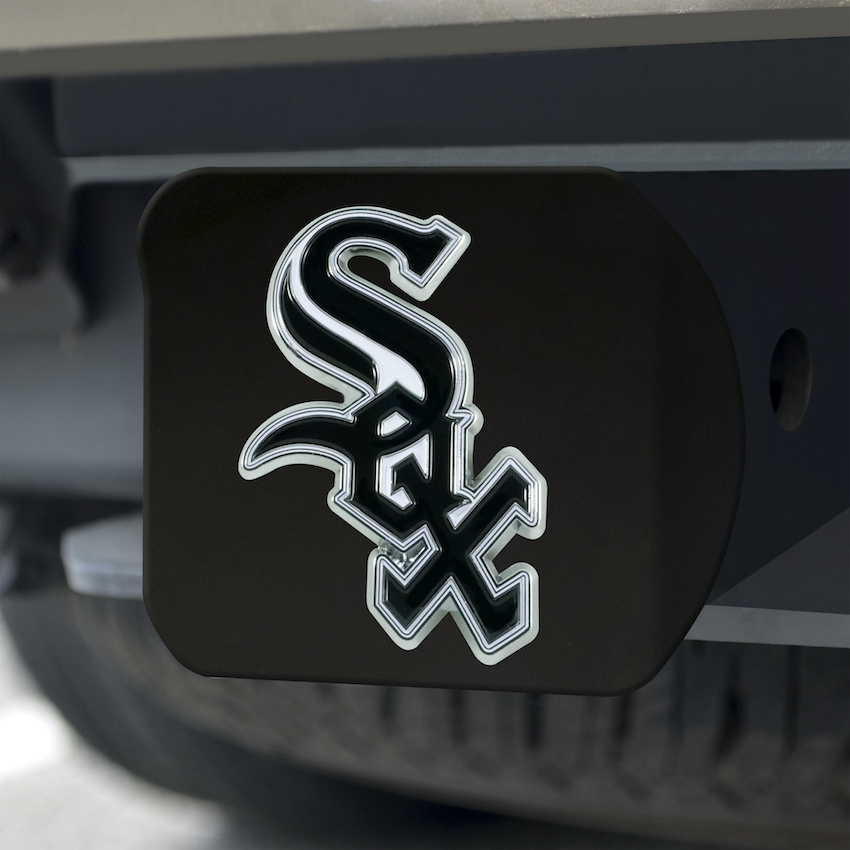 Chicago White Sox Black and Color Trailer Hitch Cover