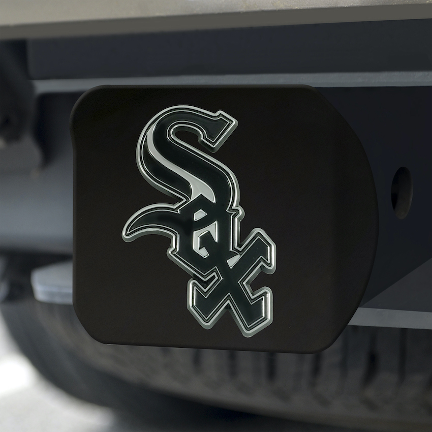 Chicago White Sox BLACK Trailer Hitch Cover