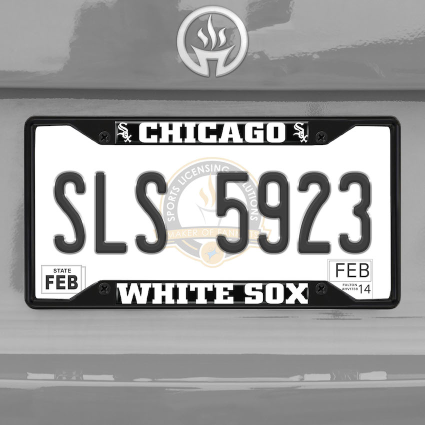 Chicago White Sox Black License Plate Frame