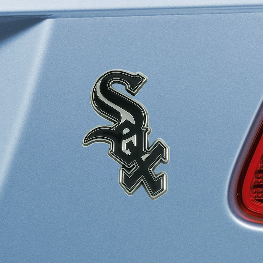 Chicago White Sox Chrome Metal Auto Emblem