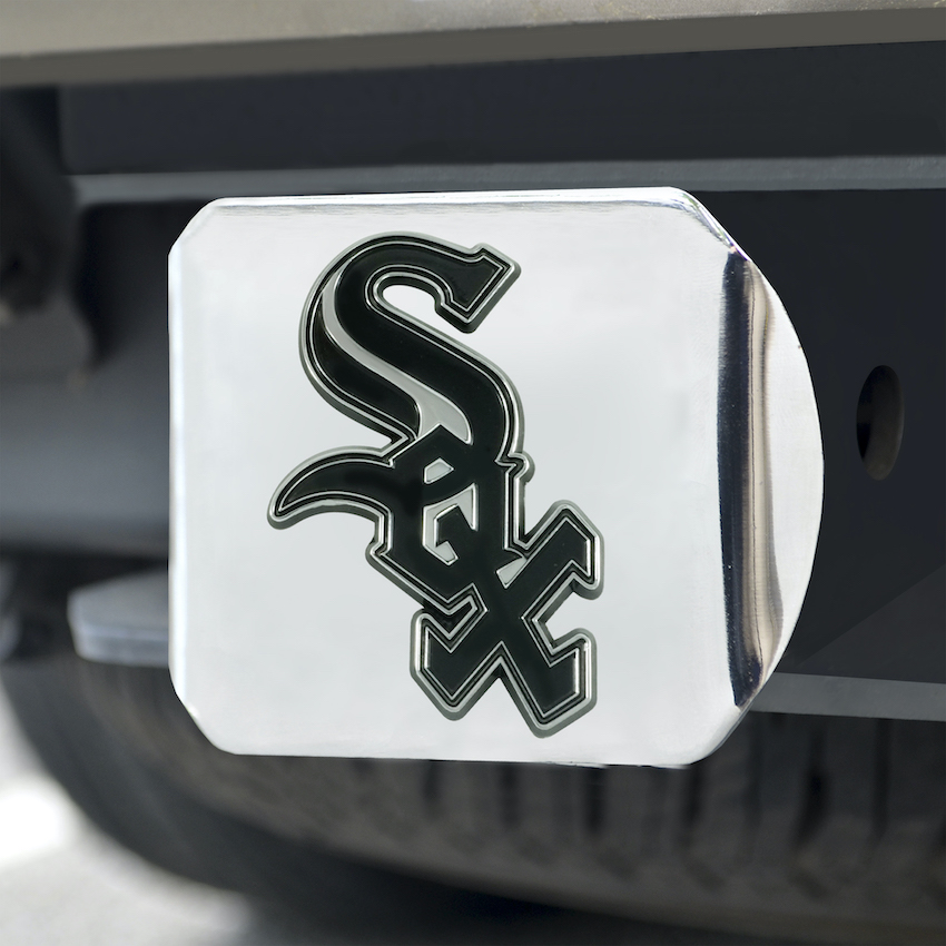 Chicago White Sox Chrome Trailer Hitch Cover