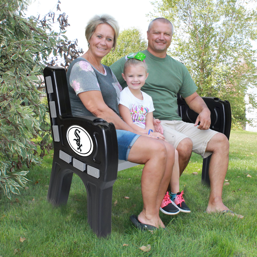 Chicago White Sox Park Bench