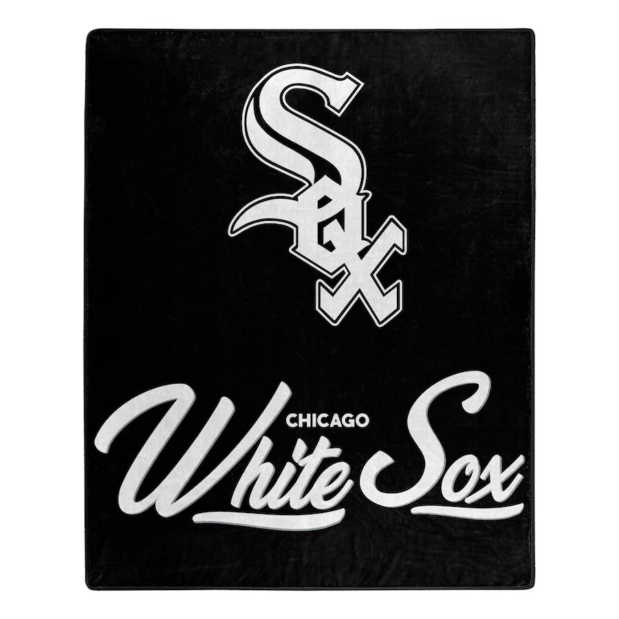 Chicago White Sox Plush Fleece Raschel Blanket 50 x 60