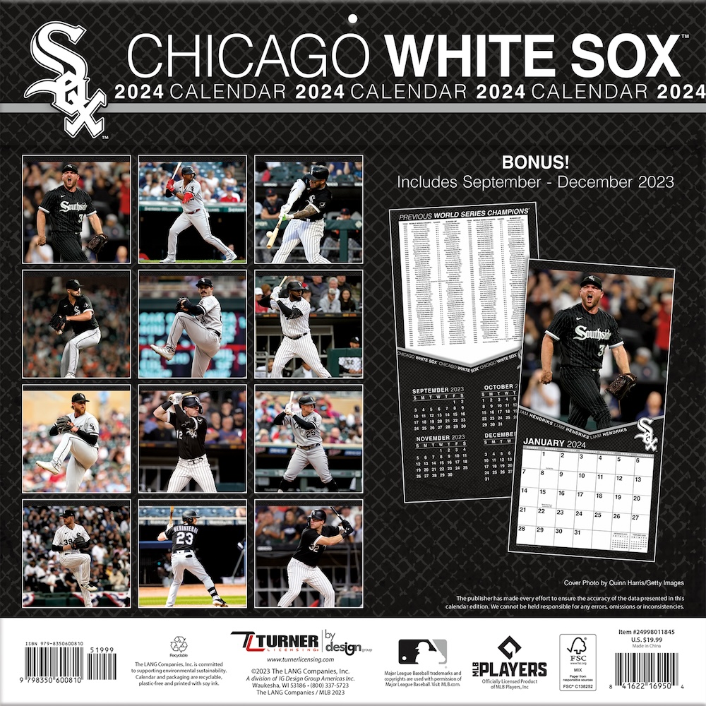 Chicago White Sox 2025 MLB Team Wall Calendar