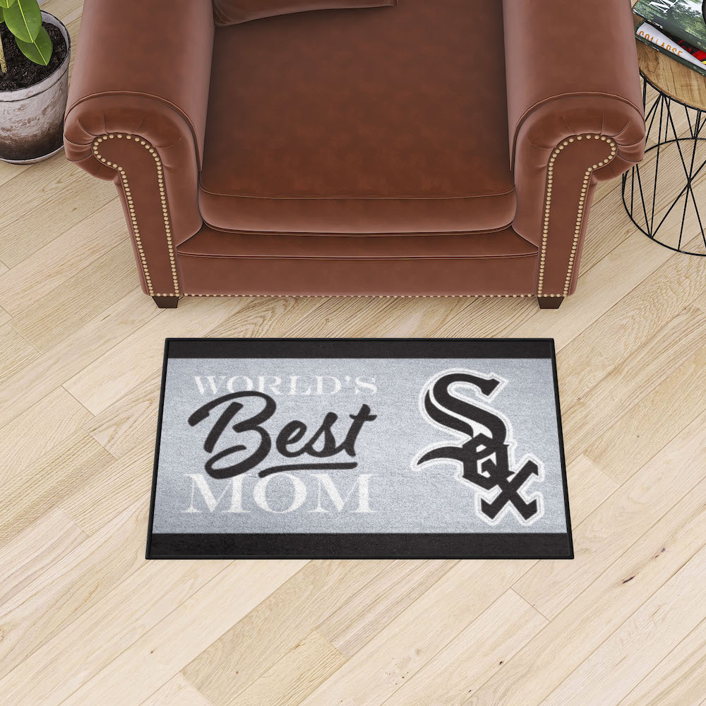 Chicago White Sox 20 x 30 WORLDS BEST MOM Floor Mat