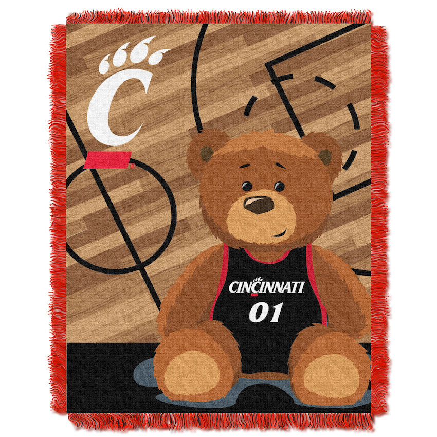 Cincinnati Bearcats Woven Baby Blanket 36 x 48