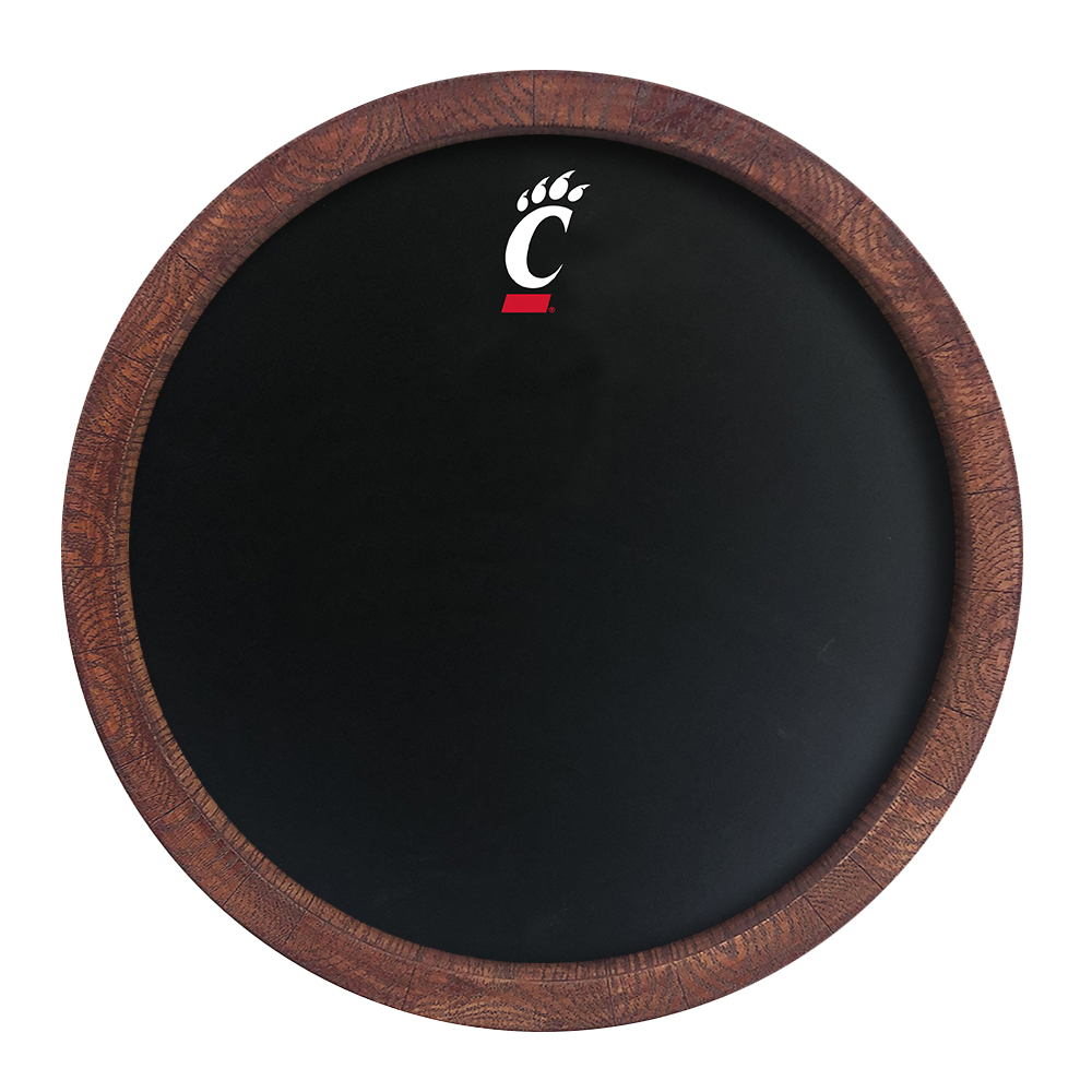 Cincinnati Bearcats Chalkboard FAUX Barrel Top Sign