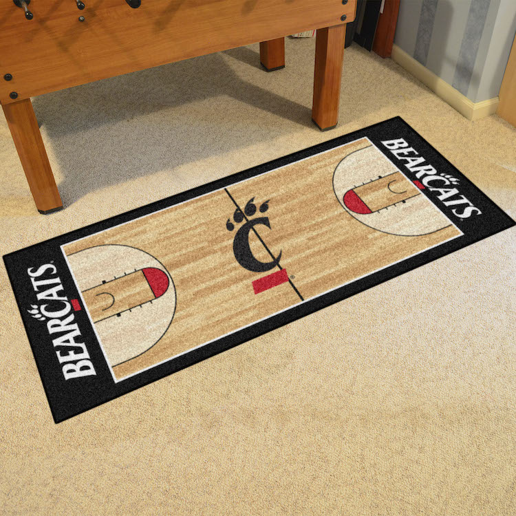 Cincinnati Bearcats 30 x 72 Basketball Court Carpet Runner